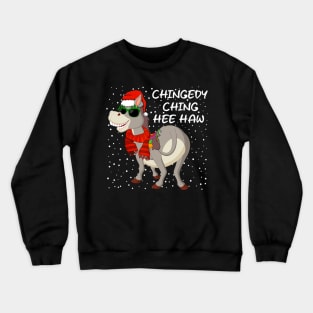 Christmas Donkey Italian Xmas Funny Donkey Lover Pajamas Crewneck Sweatshirt